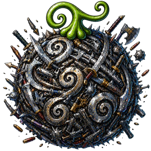 Buki Buki no Mi — Waffen-Frucht — Paramecia-Teufelsfrucht aus dem One-Piece-Browsergame OPzog