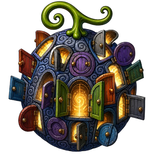 Doa Doa no Mi — Klapptür-Frucht — Paramecia-Teufelsfrucht aus dem One-Piece-Browsergame OPzog