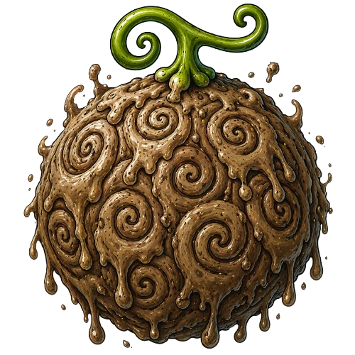 Gunyo Gunyo no Mi — Lehm-Frucht — Paramecia-Teufelsfrucht aus dem One-Piece-Browsergame OPzog