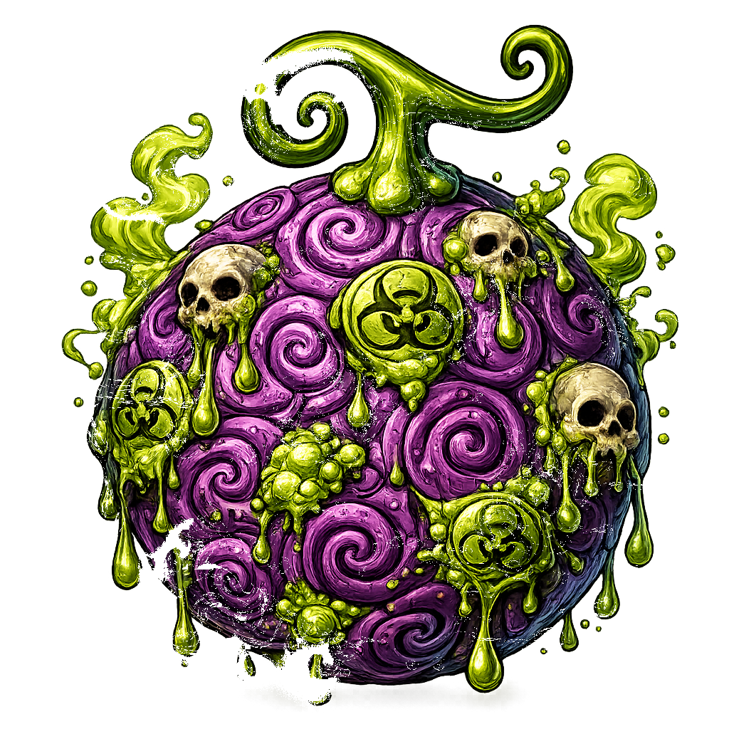 Shiku Shiku no Mi — Krankheits-Frucht — Paramecia-Teufelsfrucht aus dem One-Piece-Browsergame OPzog
