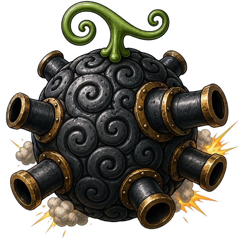 Tsutsu Tsutsu no Mi — Kanonen-Frucht — Paramecia-Teufelsfrucht aus dem One-Piece-Browsergame OPzog
